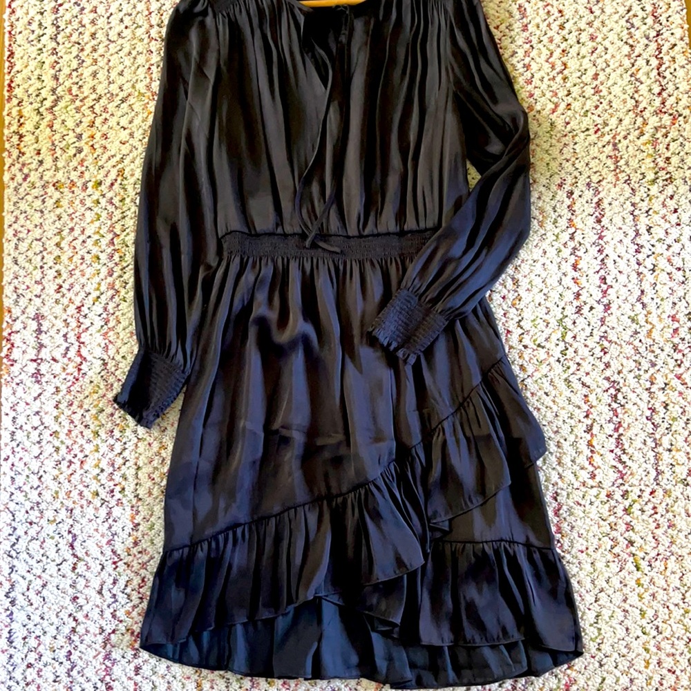 Banana Republic silky black dress size 12
